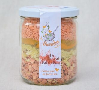 Repas préparé Biomilia - Dahl lentilles corail patates douces