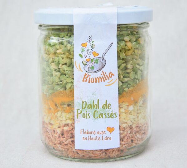 repas Biomilia - dahl de pois cassés