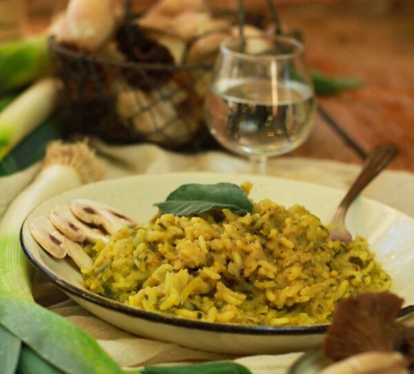 Risotto Champi poireaux Plat Cuisiné